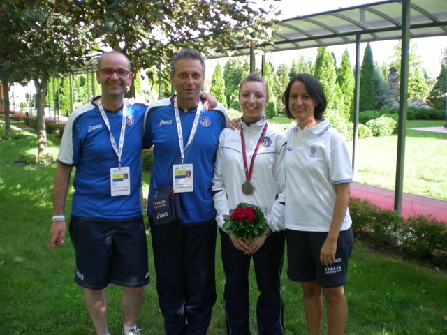 Jennifer Messaggiero Medaglia D'Argento Campionato Europeo di Tiro a Segno Belgrado 03 Agosto 2011, Medaglia d'Oro e Medaglia di Brozo ai Campionati Italiani di Tiro a segno di Milano 09 Settembre 2011- Medaglia Argento e Oro al campionato Italiano Napoli 6-9 settembre 2012